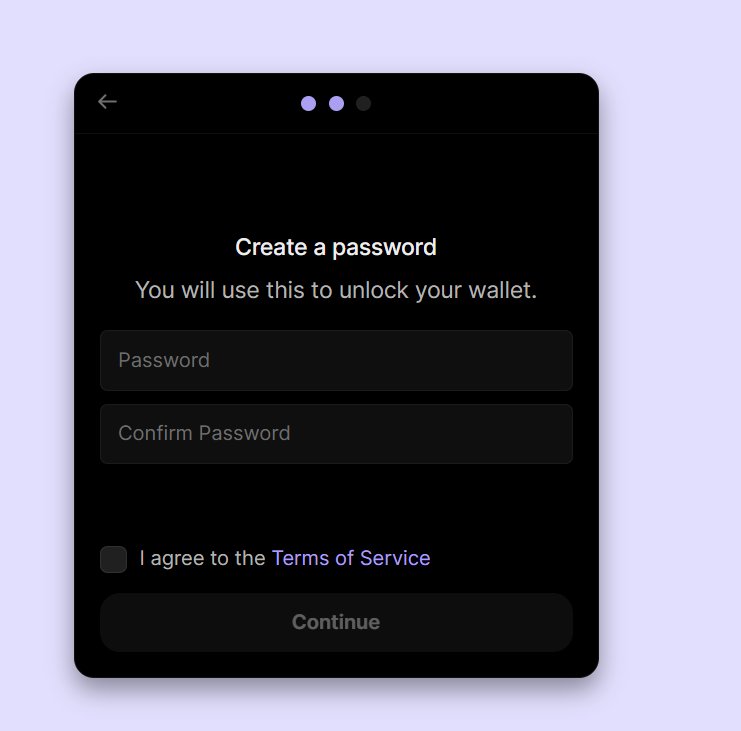 Set a password on desktop